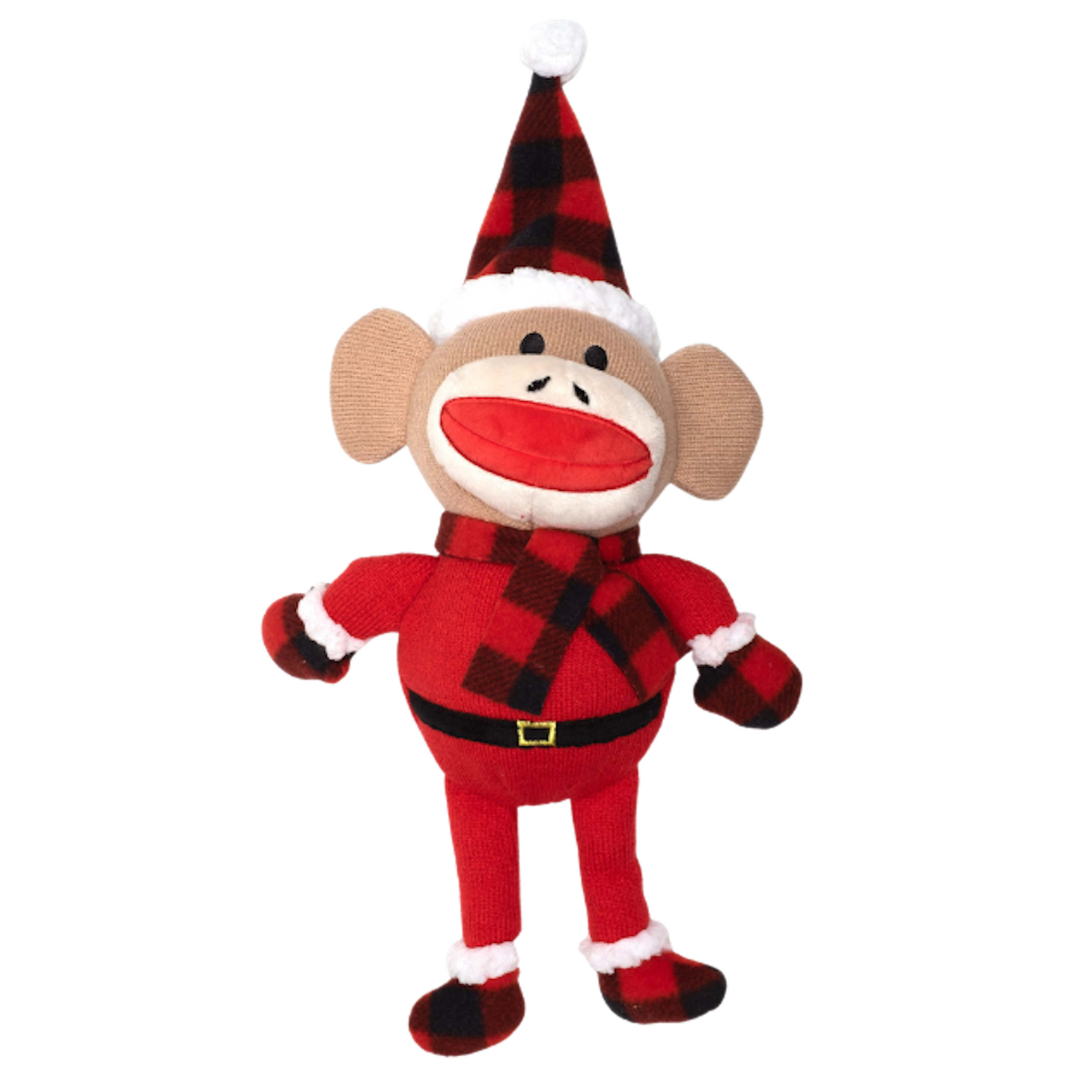 Plush Toy | Buffalo Sock Monkey Santa