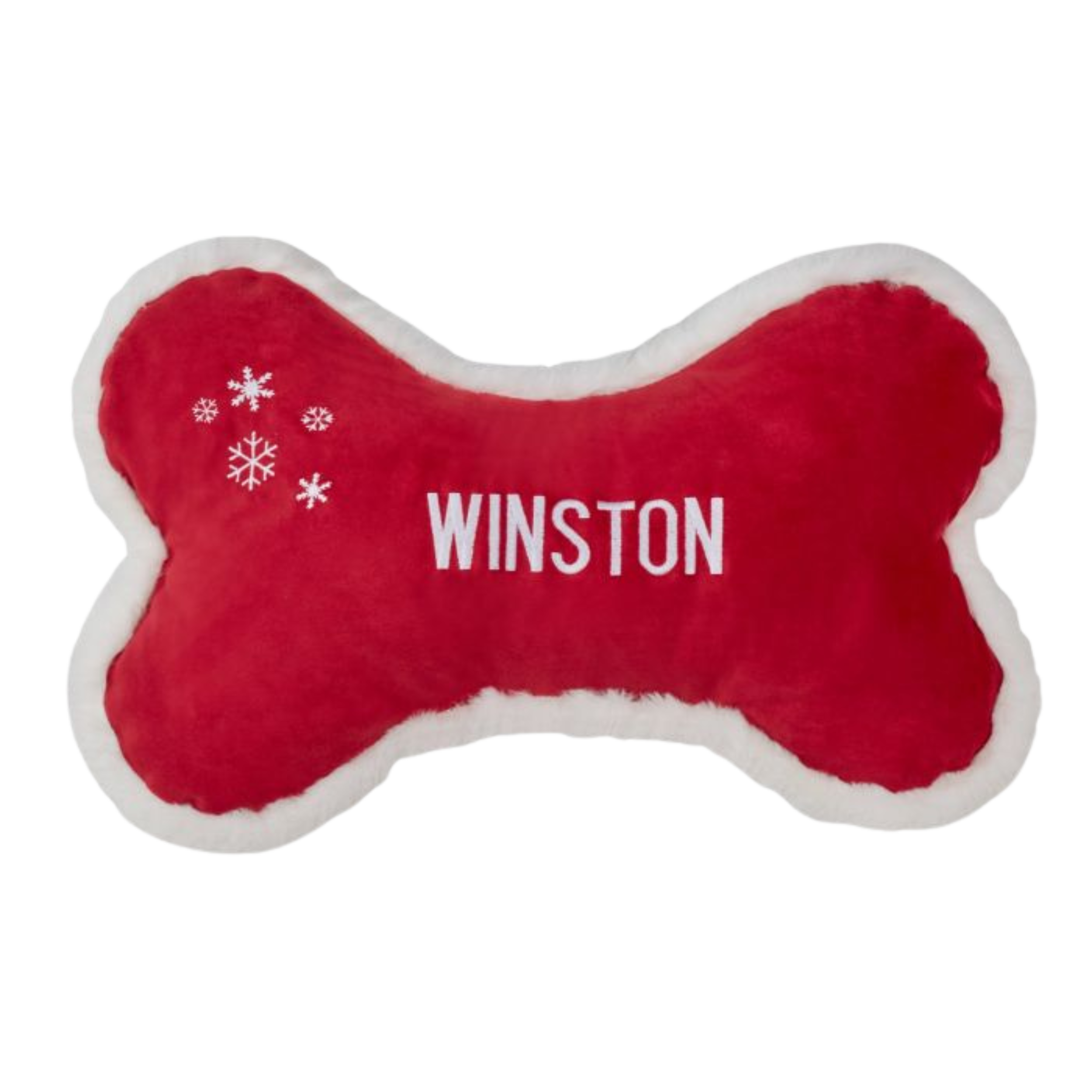 Holiday Bone Pillow | Snowflake