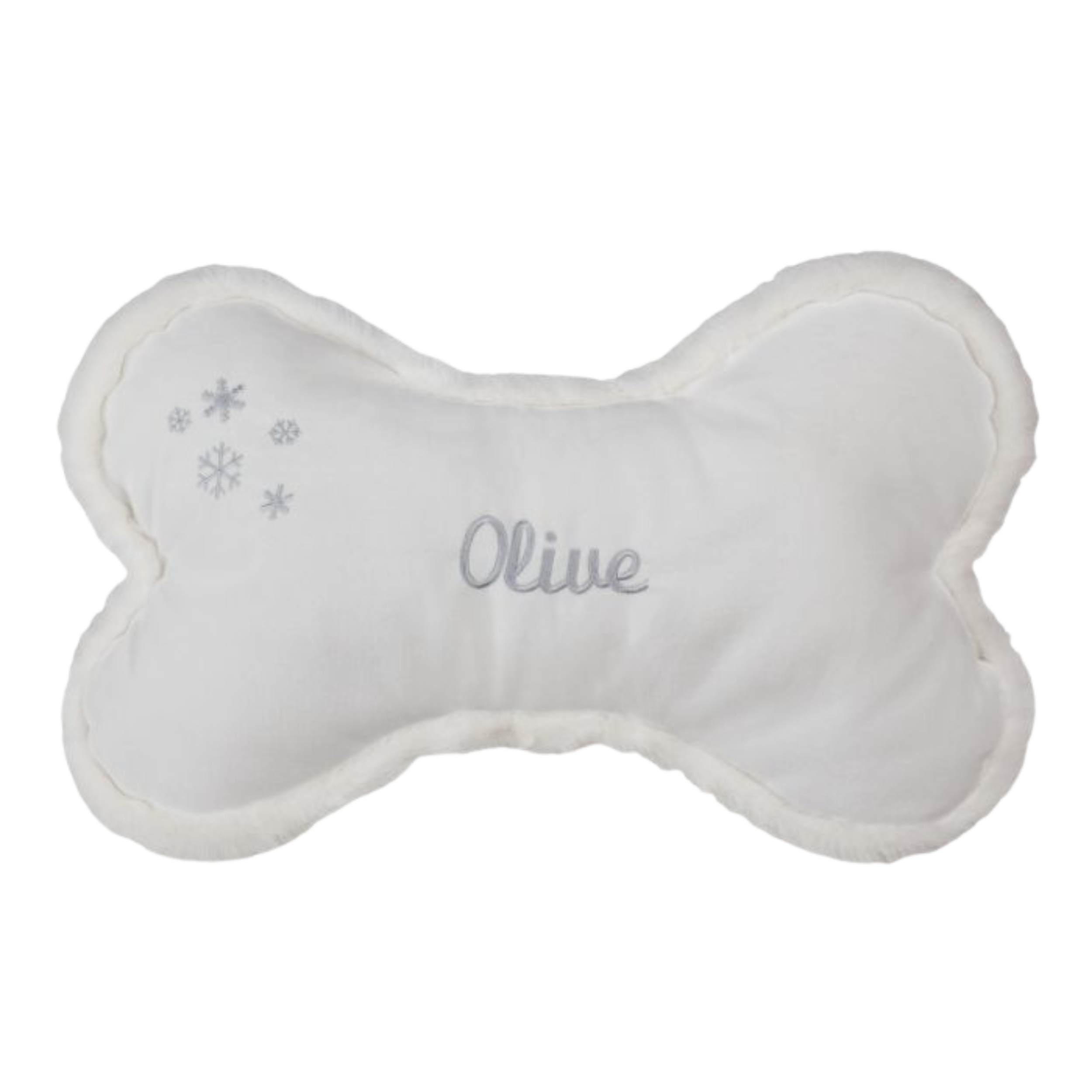 Holiday Bone Pillow | Snowflake